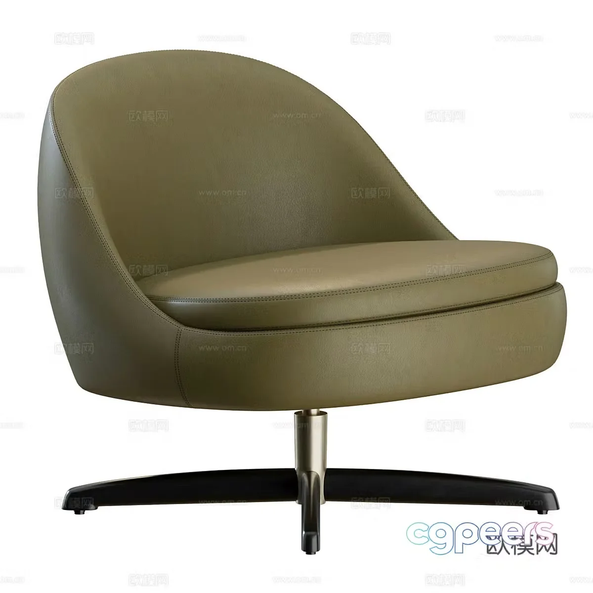Modern sofa chair leisure chair 3d model