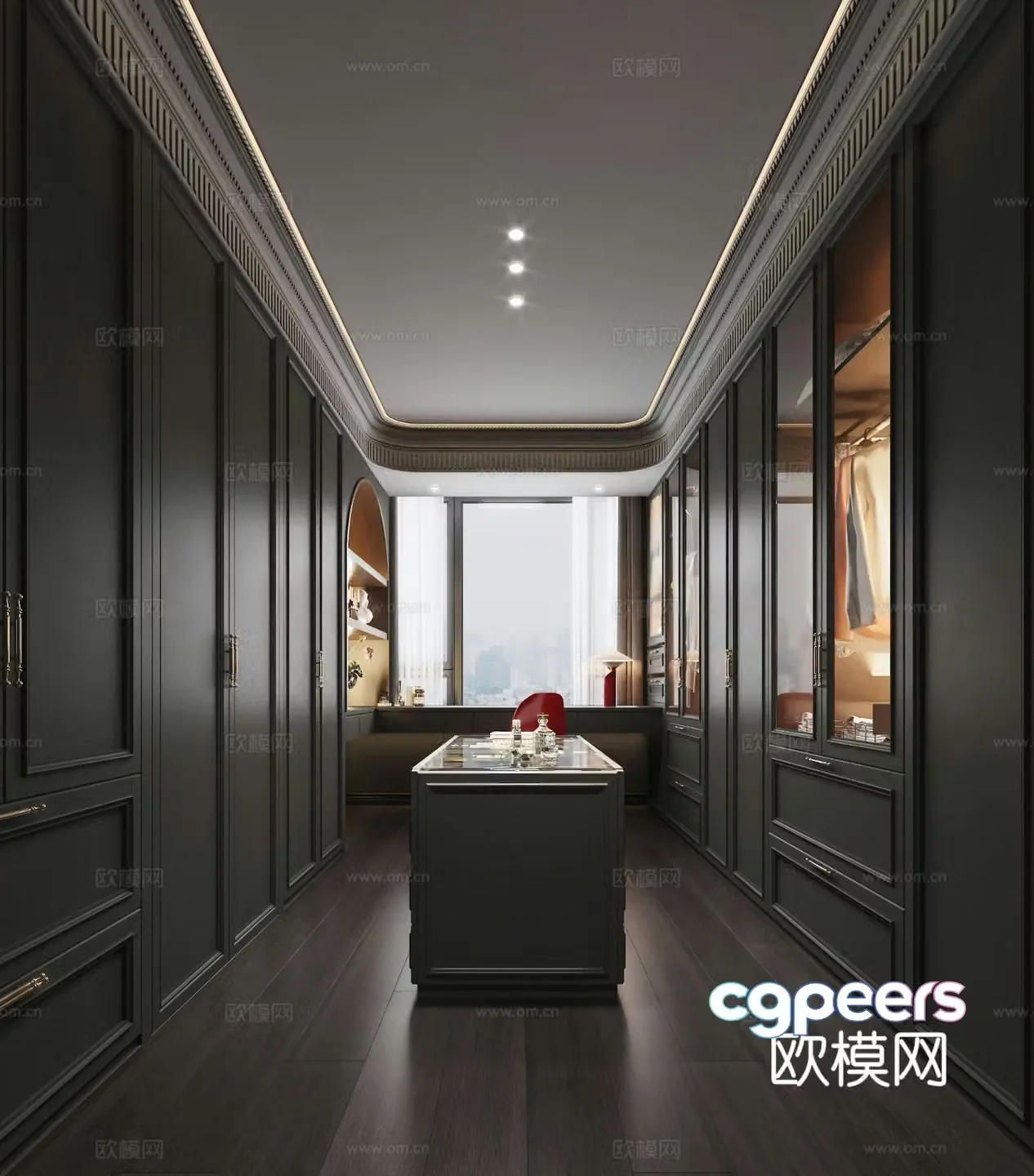 French cloakroom 3d model
