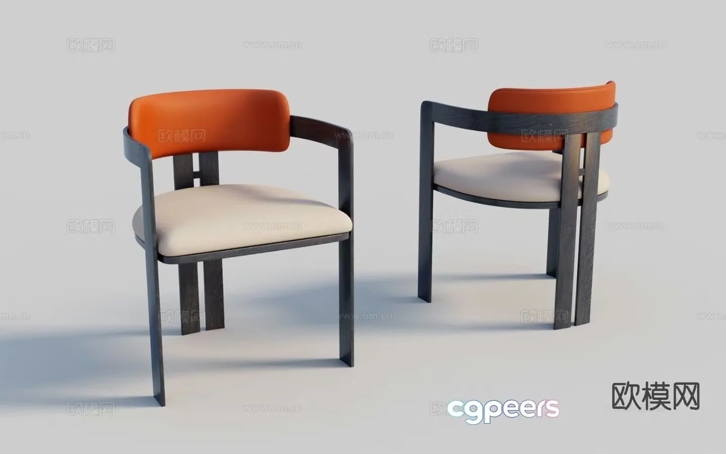 Chair Single Chair Dining Chair Leisure Chair 3d model