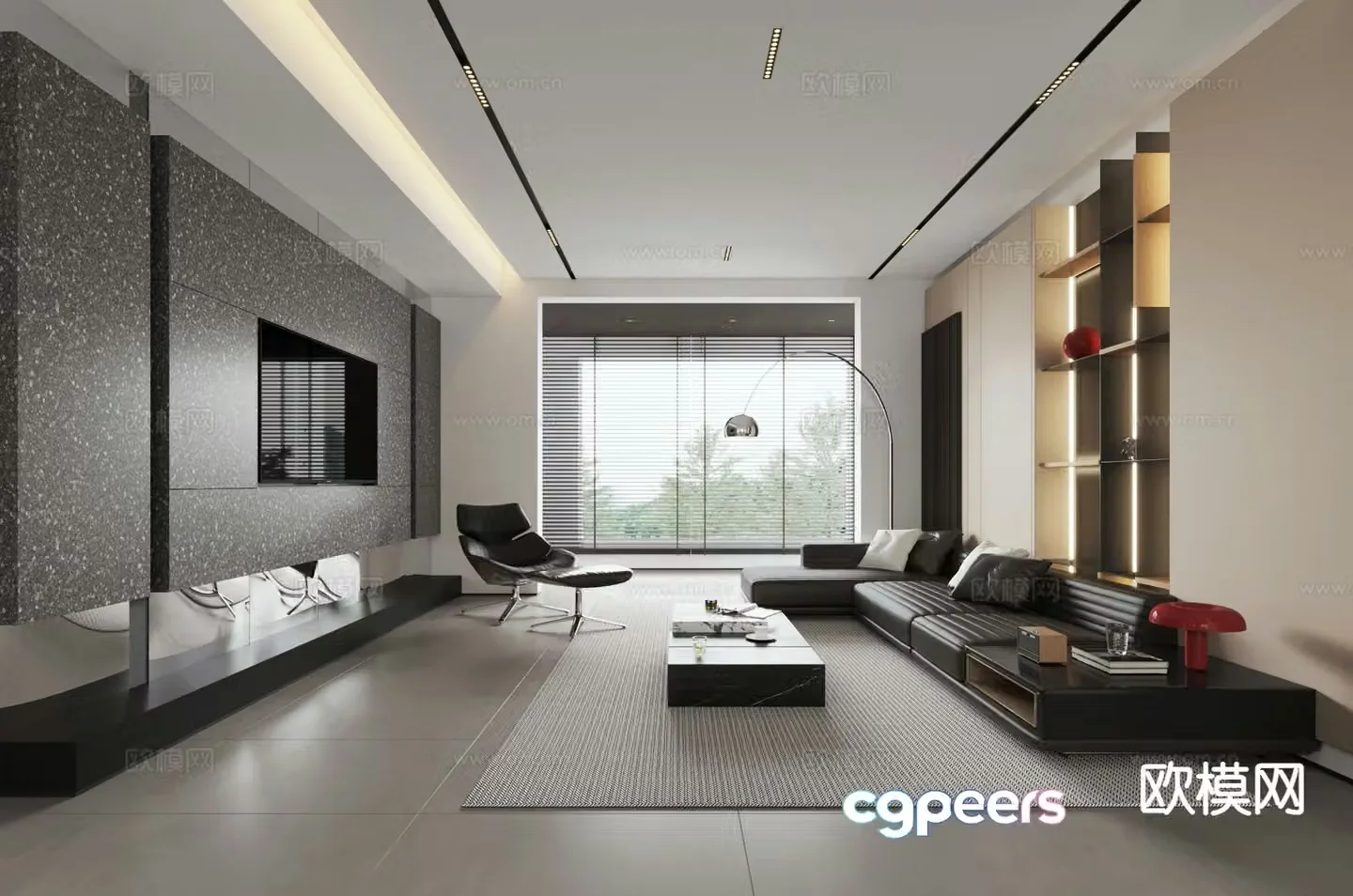 Italian living room 3d model
