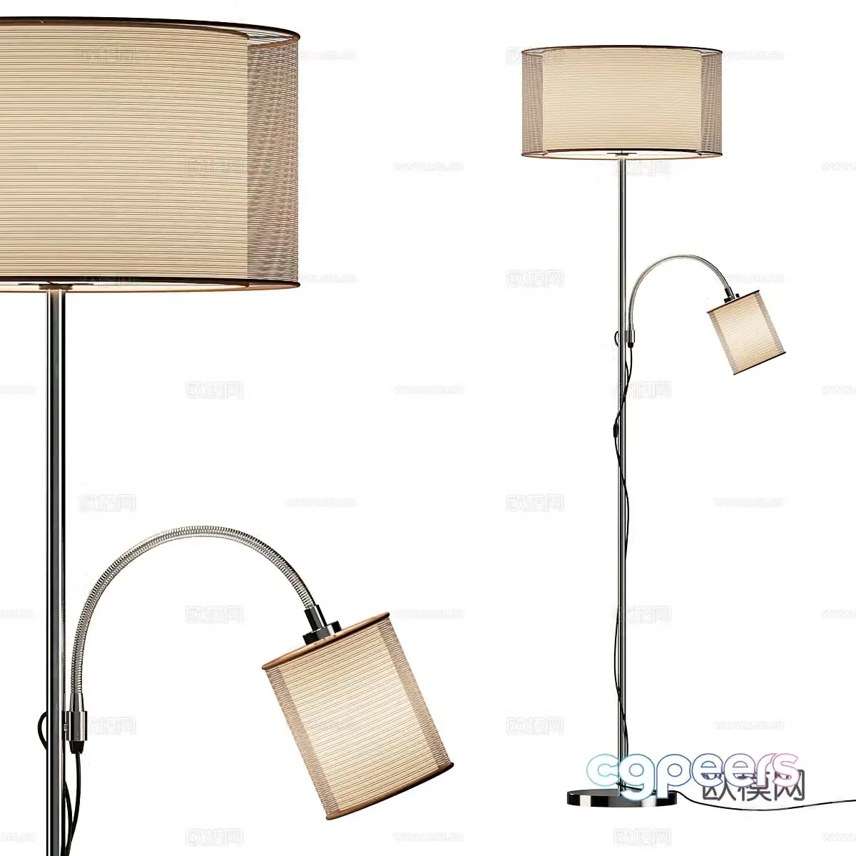 Modern Italian minimalist floor lamp 3d model
