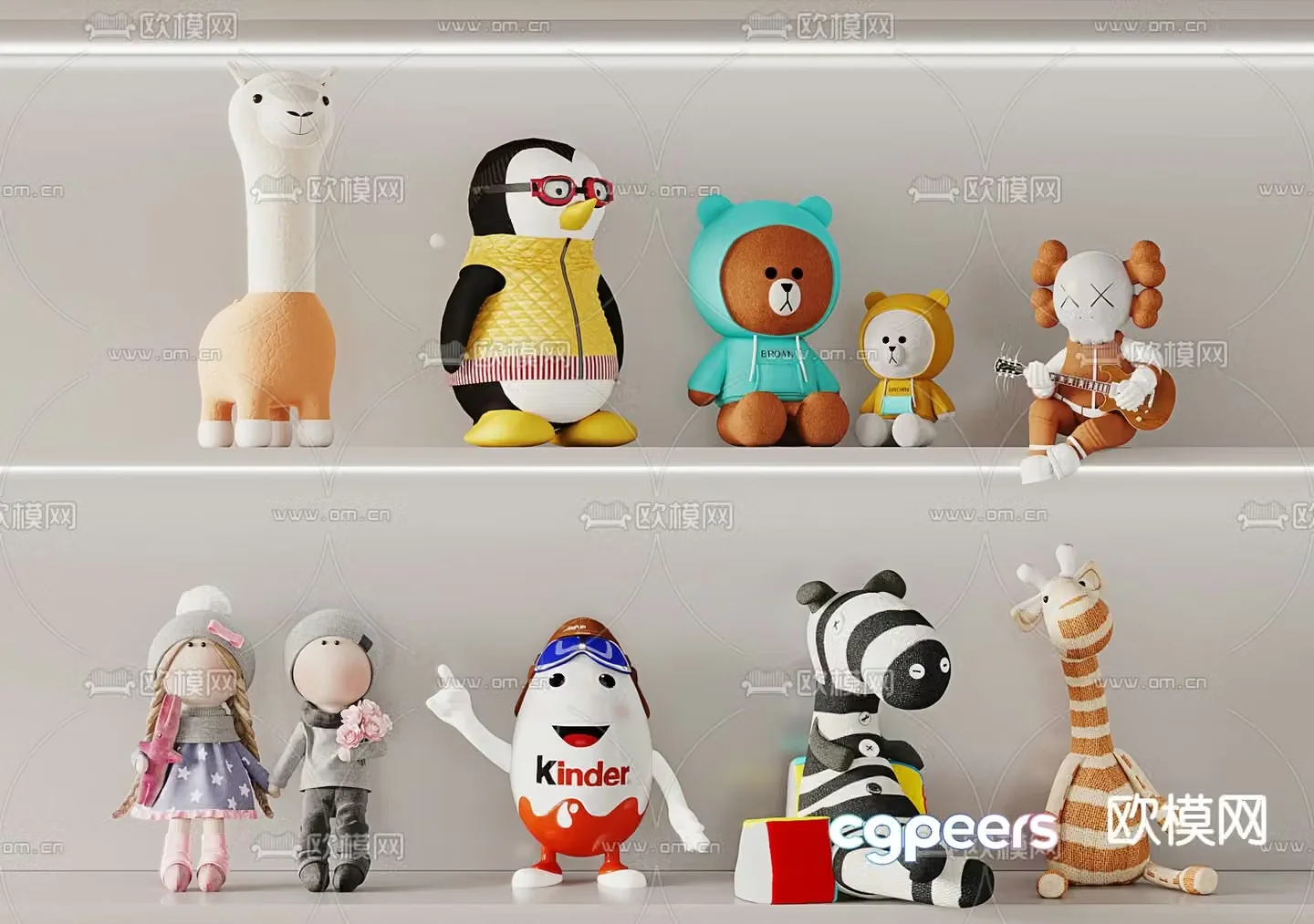 Plush toy doll 3d model