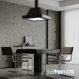 Modern Office Space 3D Model – 19987 – VRAY Render