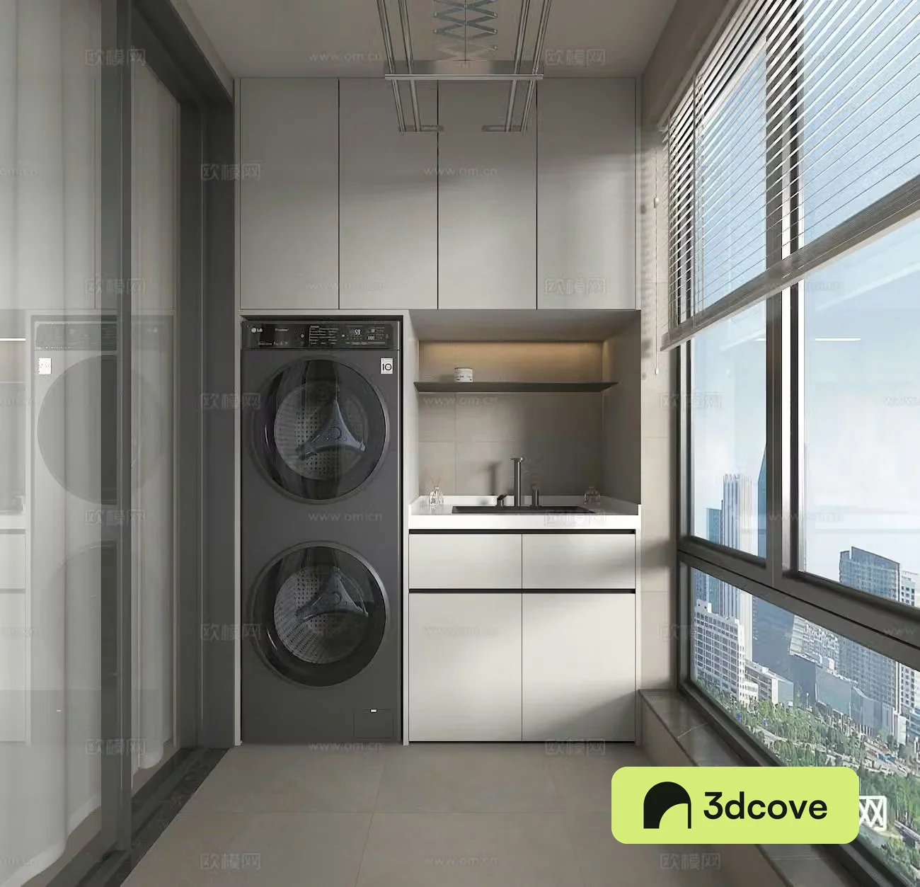 Modern living balcony