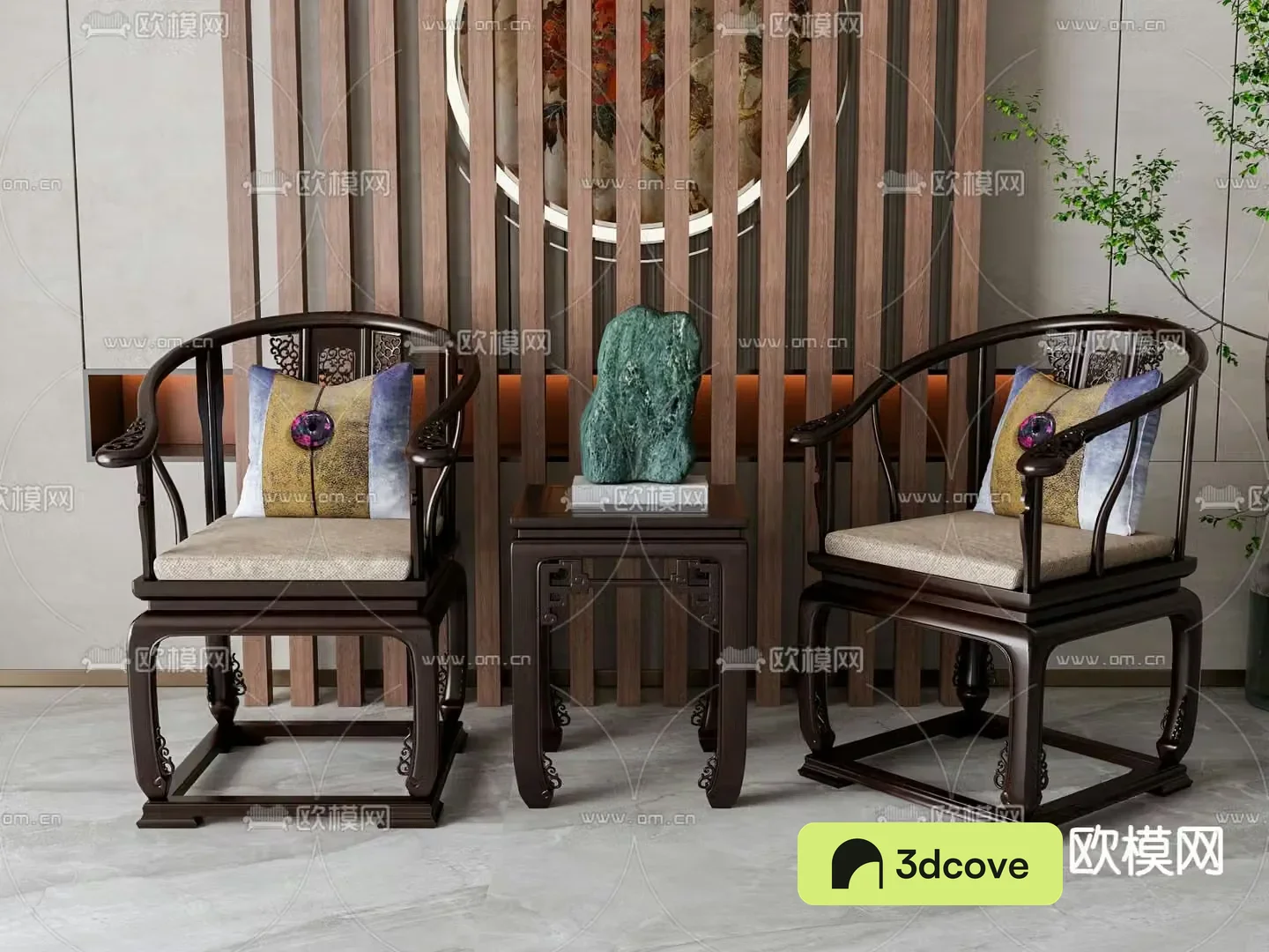 New Chinese style chair arm chair single chair
