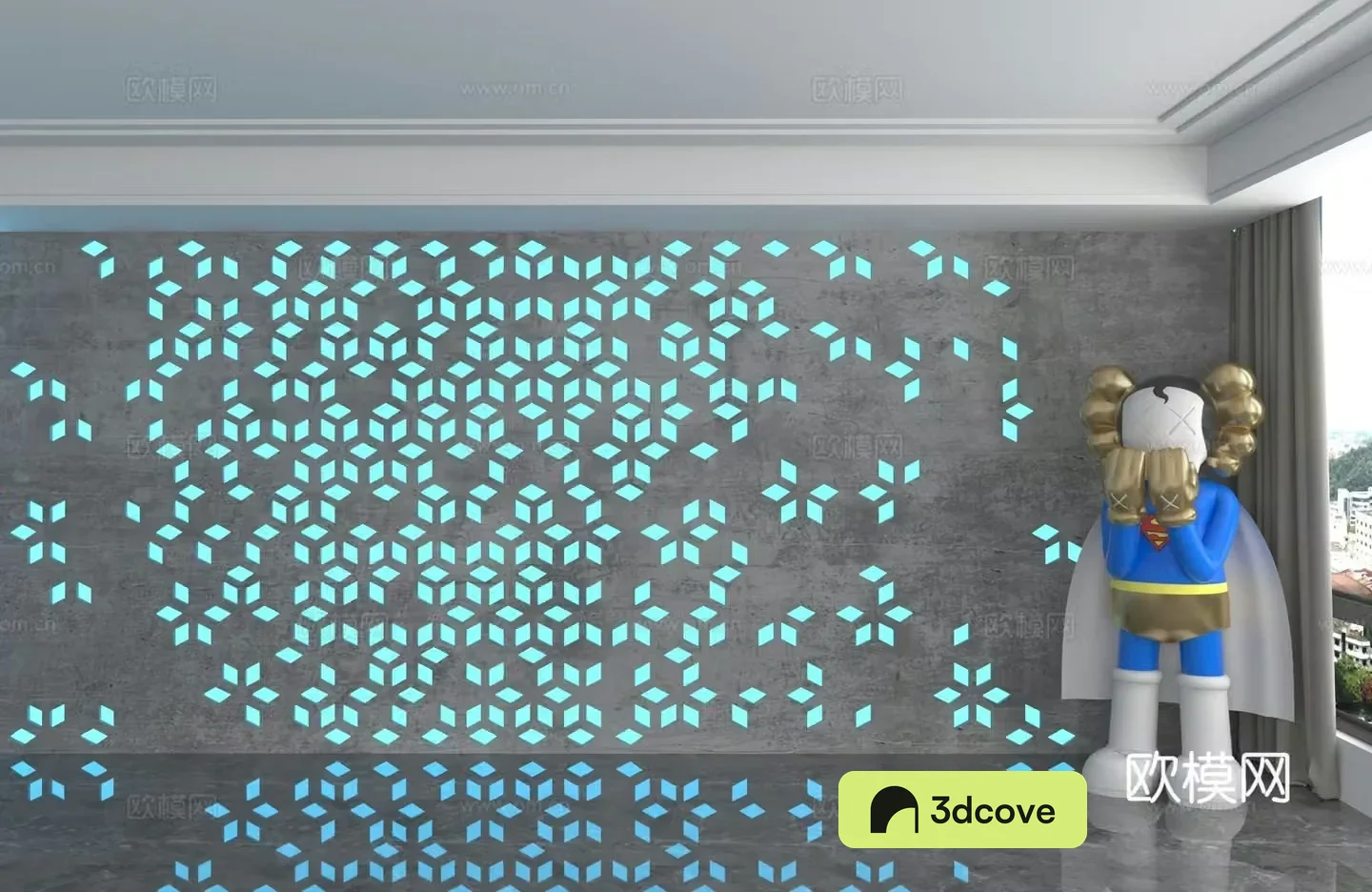 Modern background wall