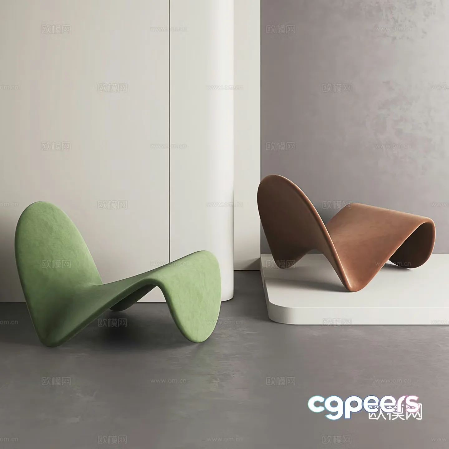 Modern leisure chair Internet celebrity leisure chair Italian leisure chair Light luxury leisure chair 3D model