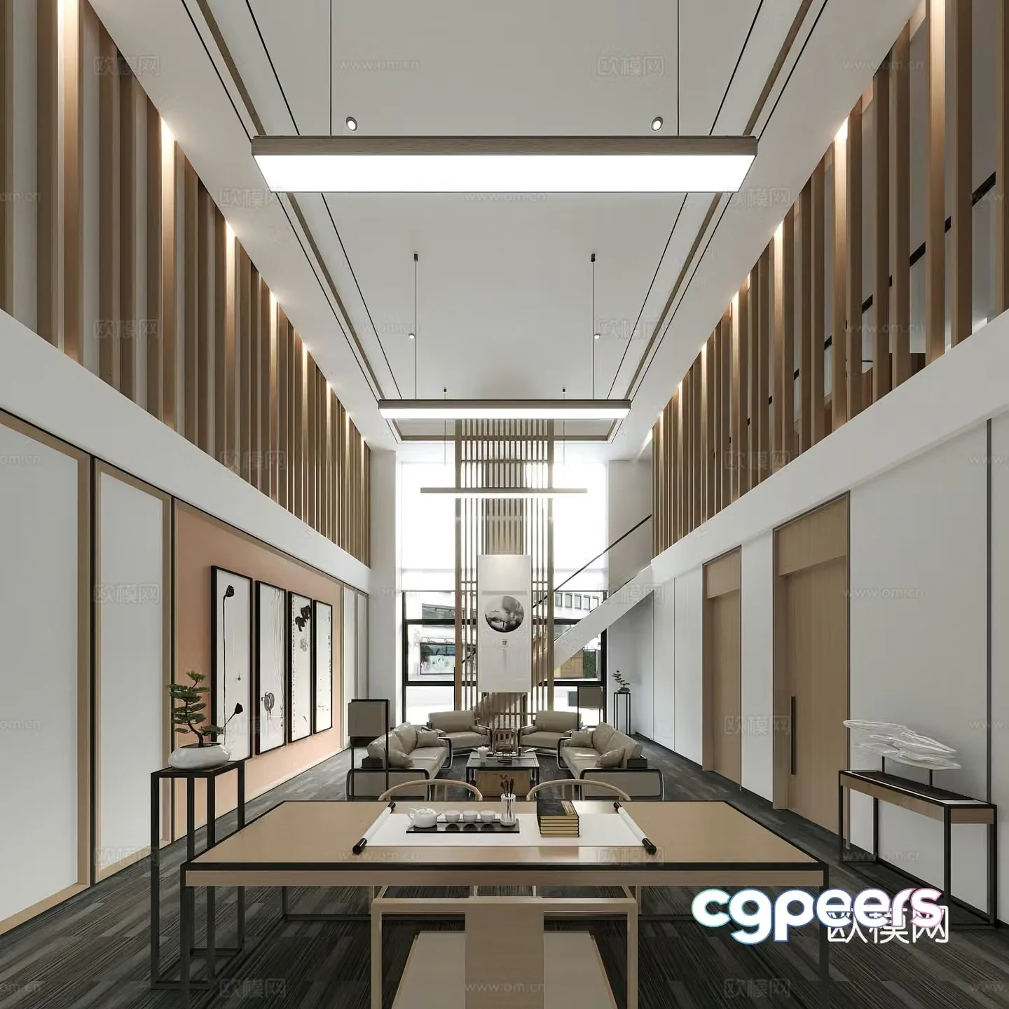 3D model of reception room