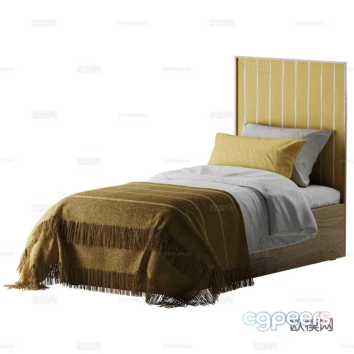 Single bed 3d model