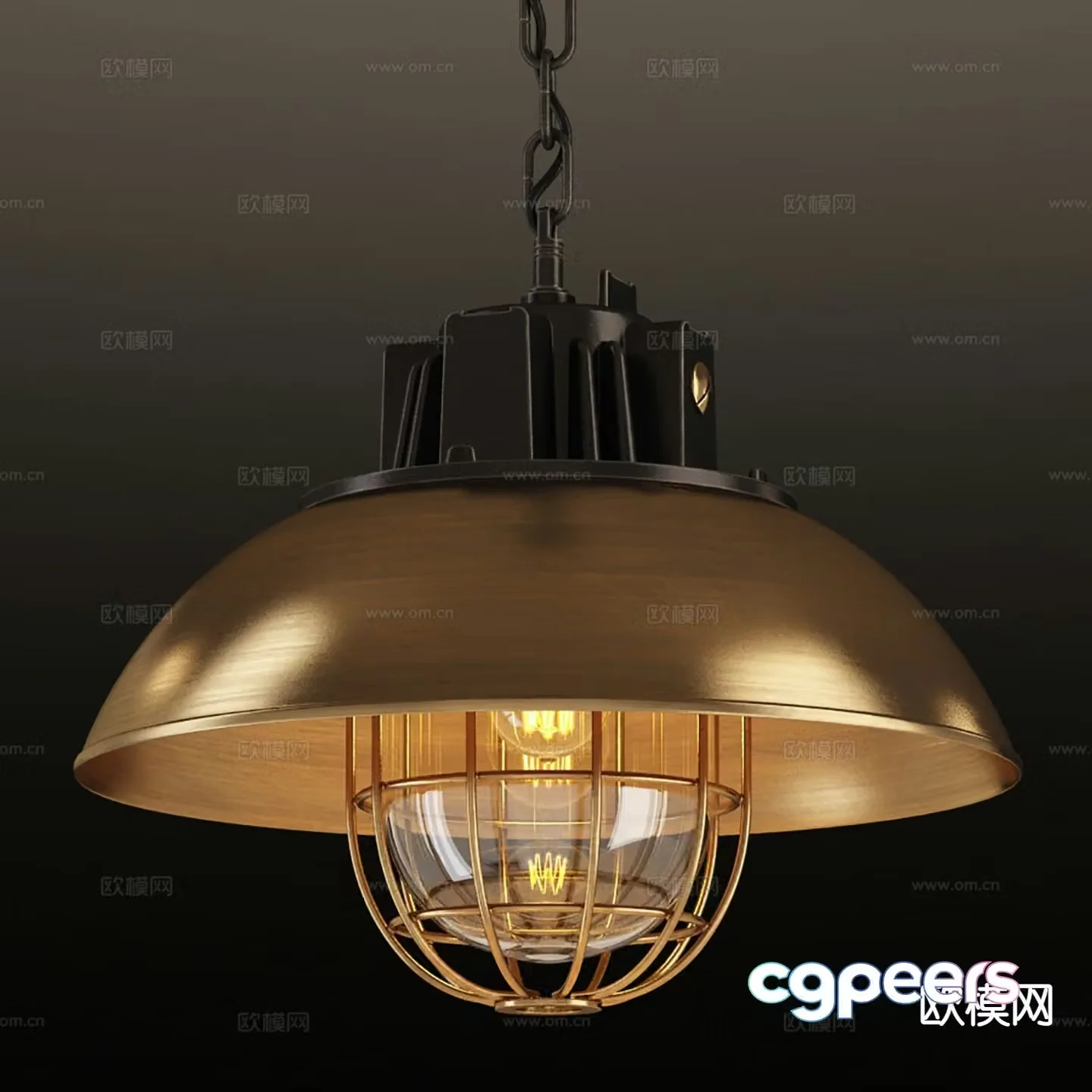 Modern interior chandelier 3d model
