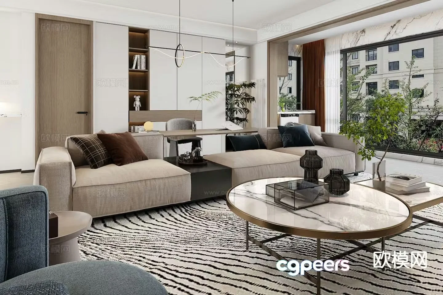 Italian living room 3d model