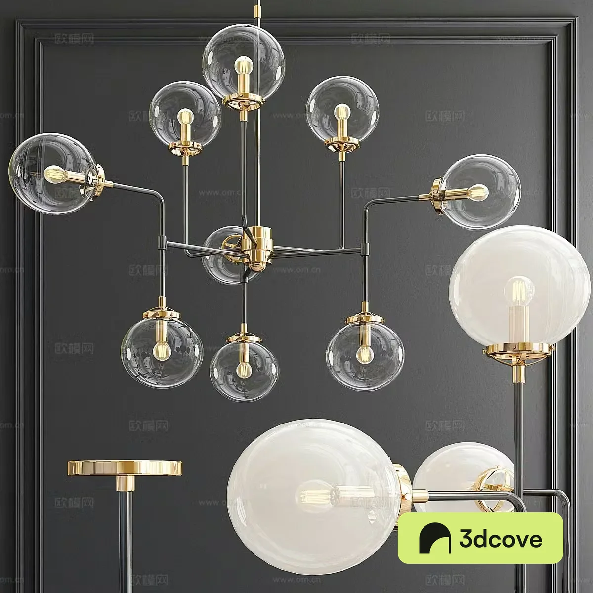 Modern minimalist decorative chandeliers