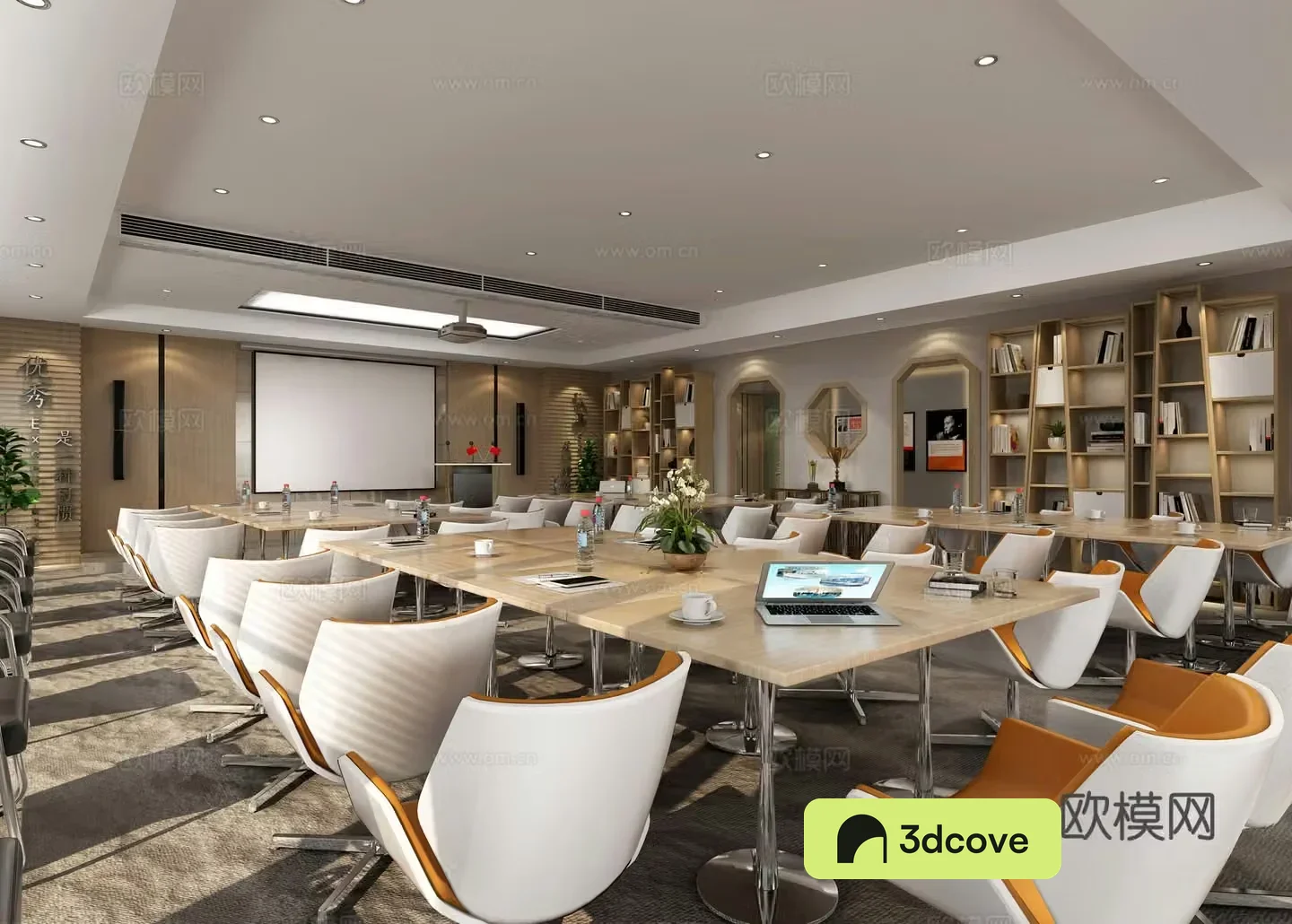 Modern multifunctional conference room