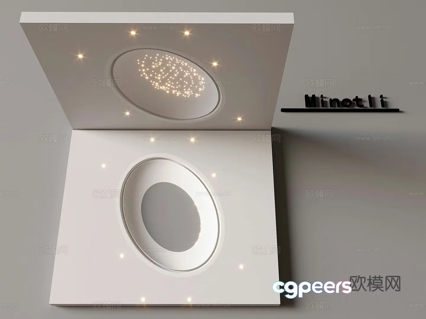 Modern ceiling 3d model