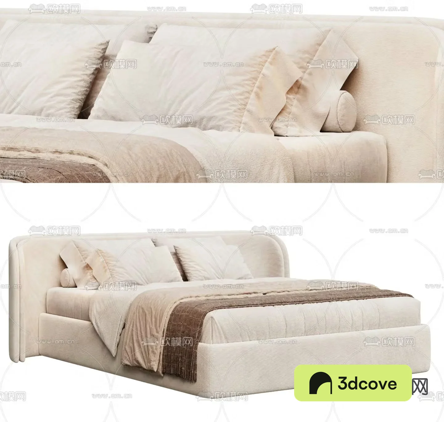 Wittmann fabric single bed