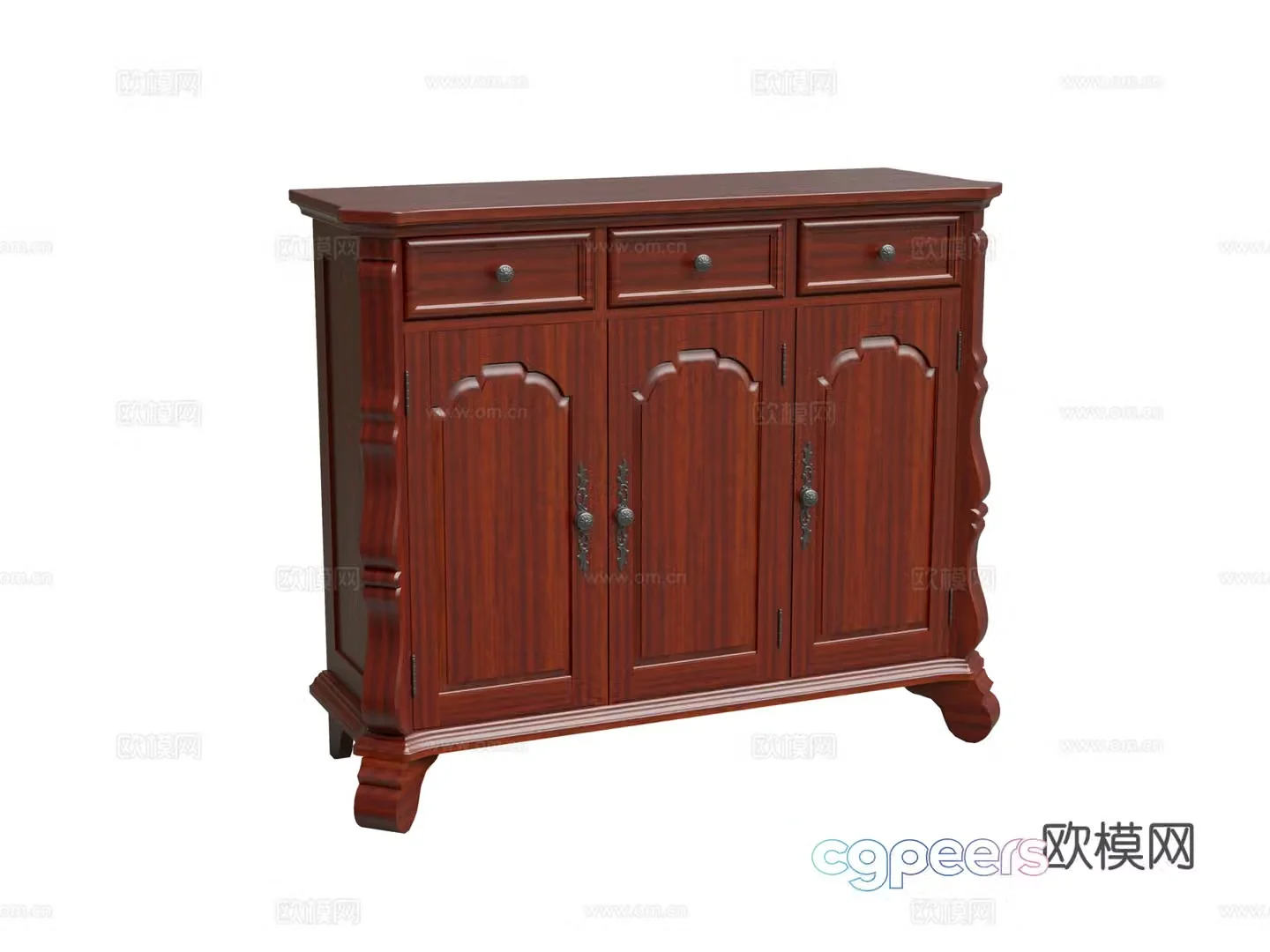 American shoe cabinet 3D model