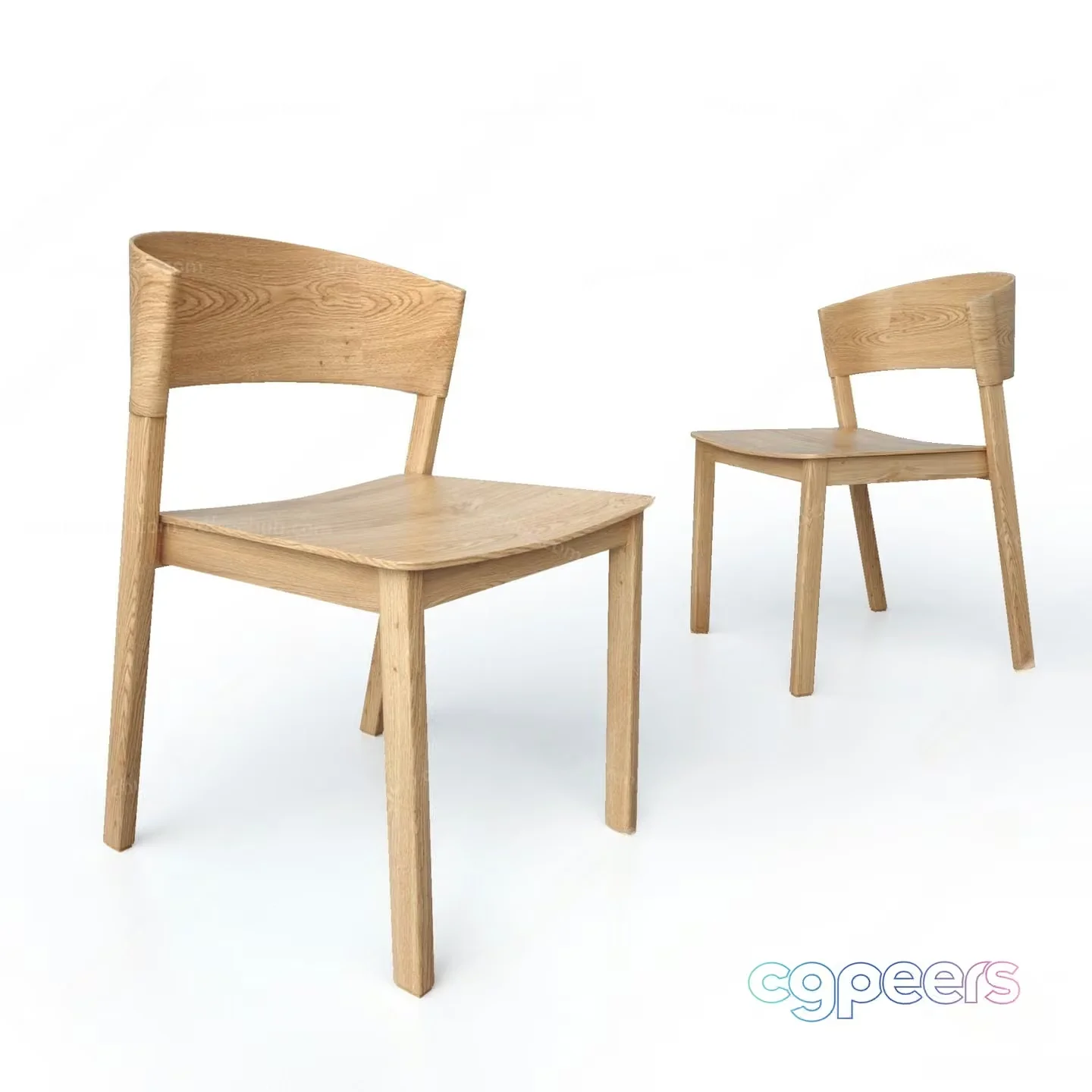Wooden Dining Chairs 3D Model – 9037 – VRAY Render