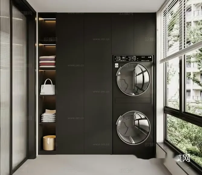 Modern Laundry Room 3D Model – 18429 – VRAY Render