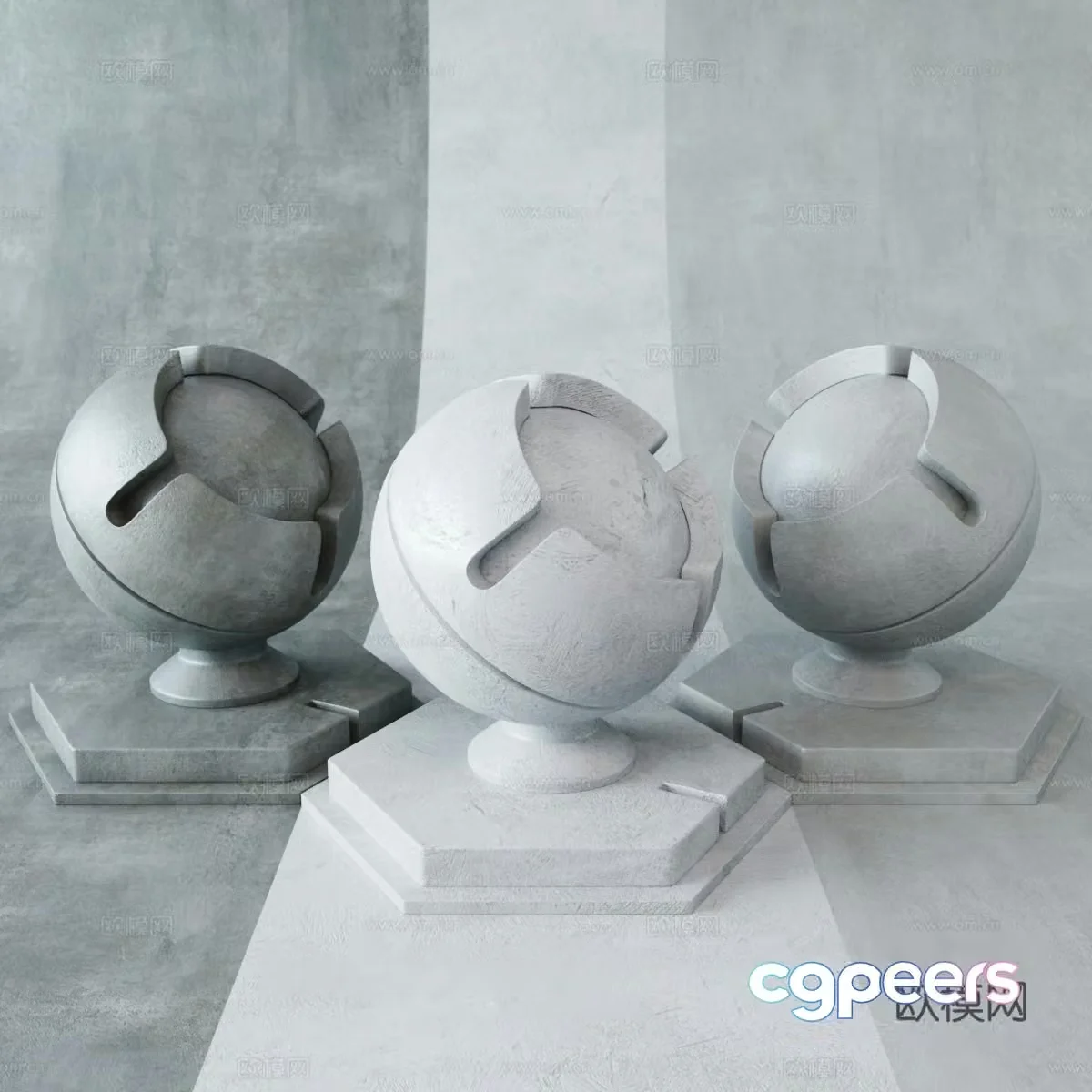 Microcement art paint latex paint art paint paint 3d model