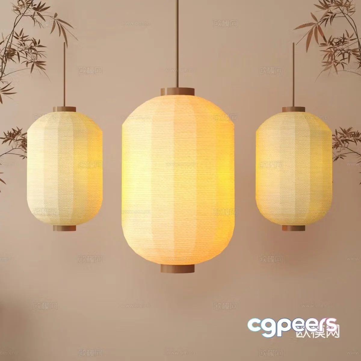 Modern lantern 3d model