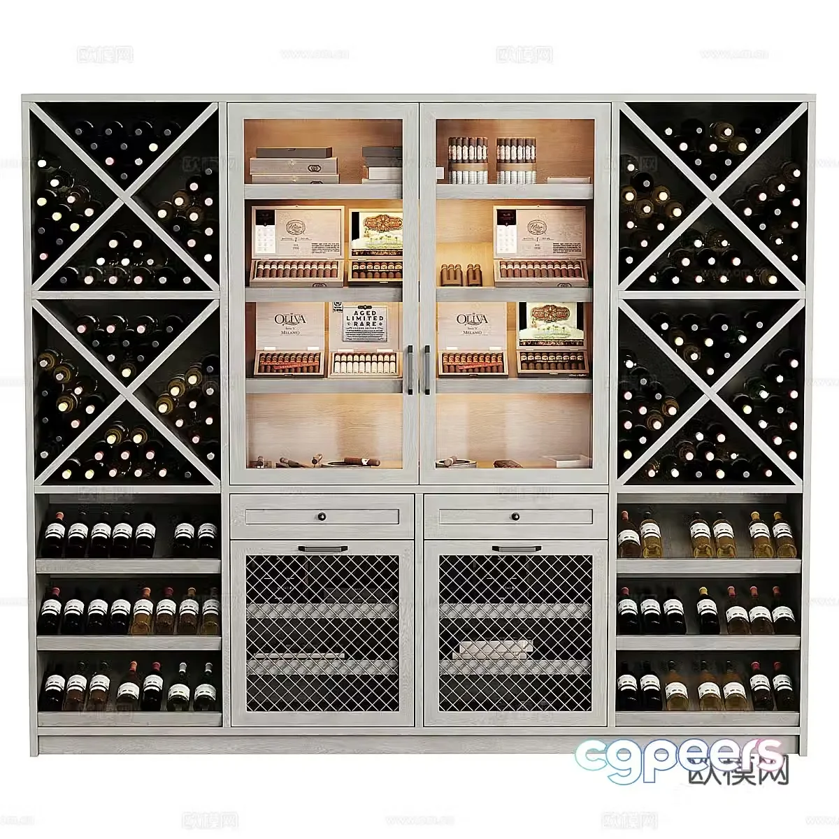 Wine cabinet 3d model