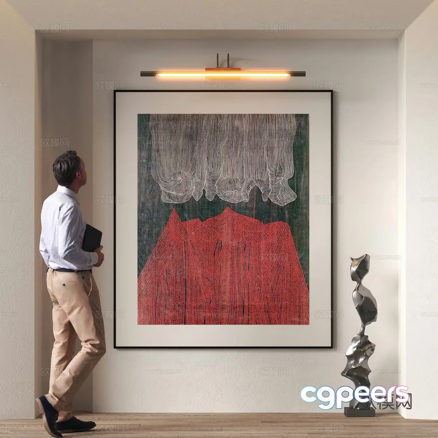 Modern decorative hanging painting 3d model