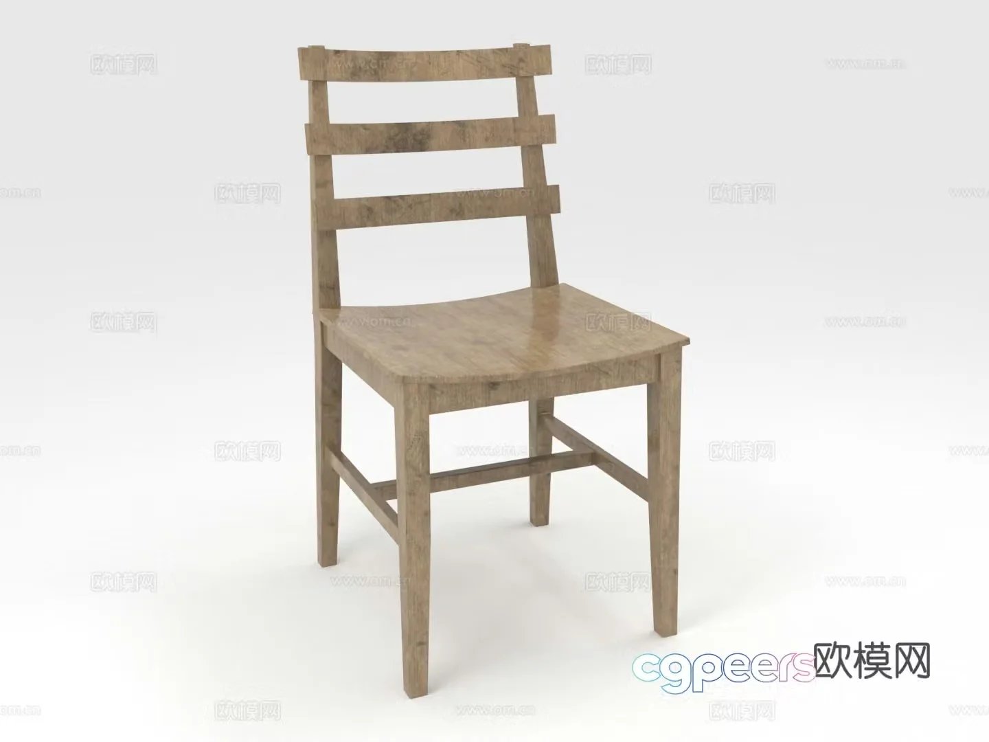 Wooden chair Dining chair Solid wood chair Chair 3d model