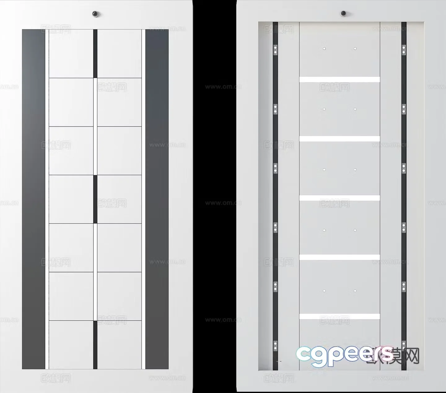 Office ceiling square ceiling aluminum gusset plate ceiling 3d model
