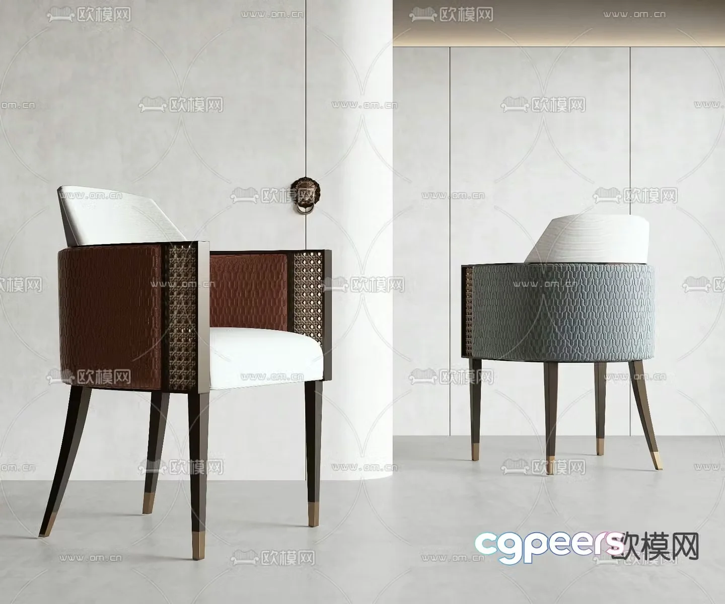 New Chinese style chair leisure chair 3d model