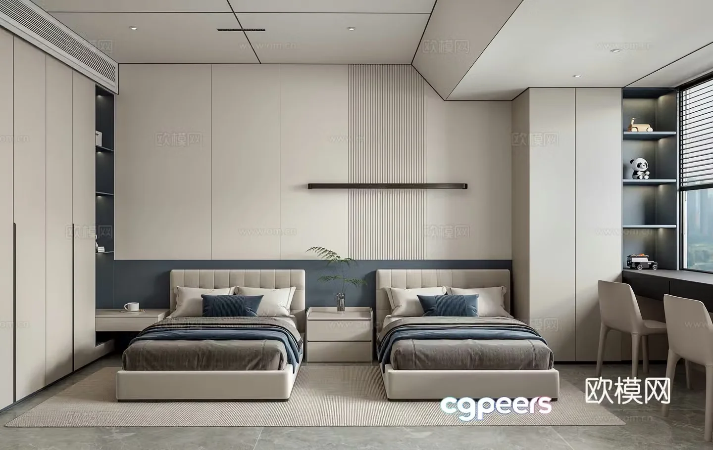 Modern bedroom 3d model