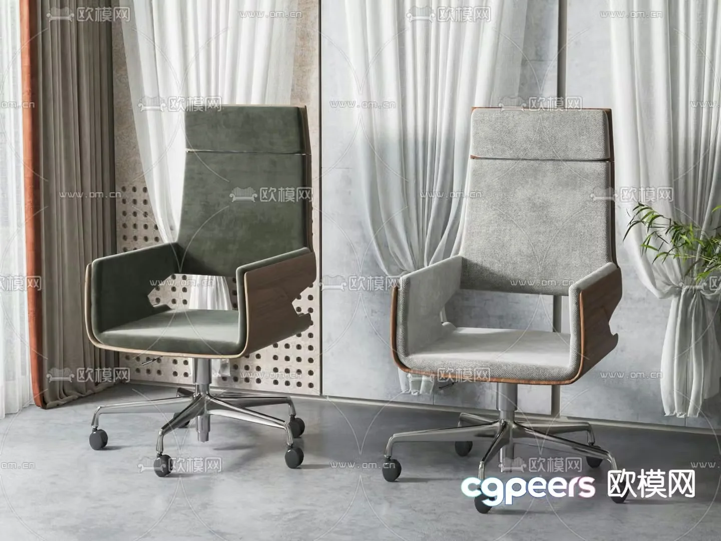 Office chair boss chair executive chair 3d model