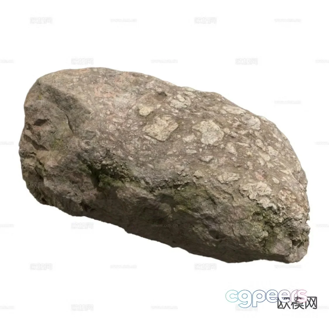 modern rock granite 3d model