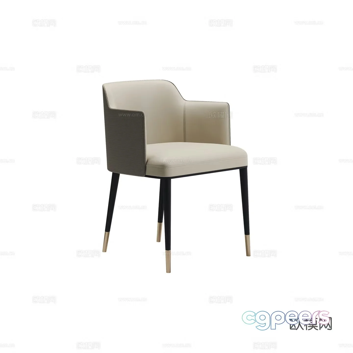 Modern chair dining chair 3d model
