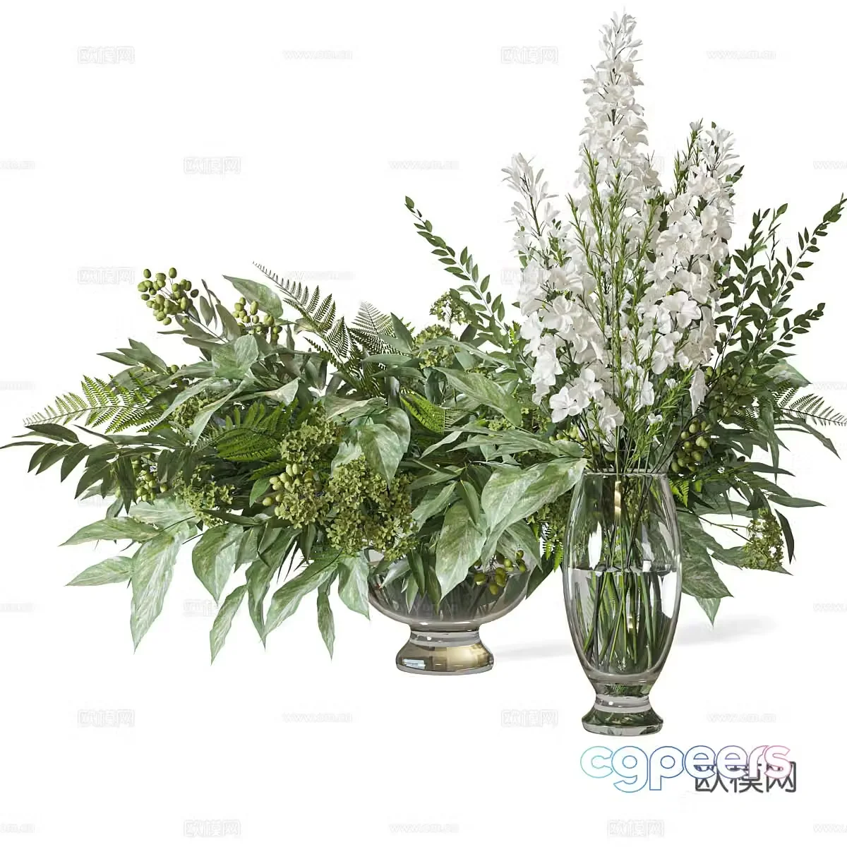 Vase flowers 3d model