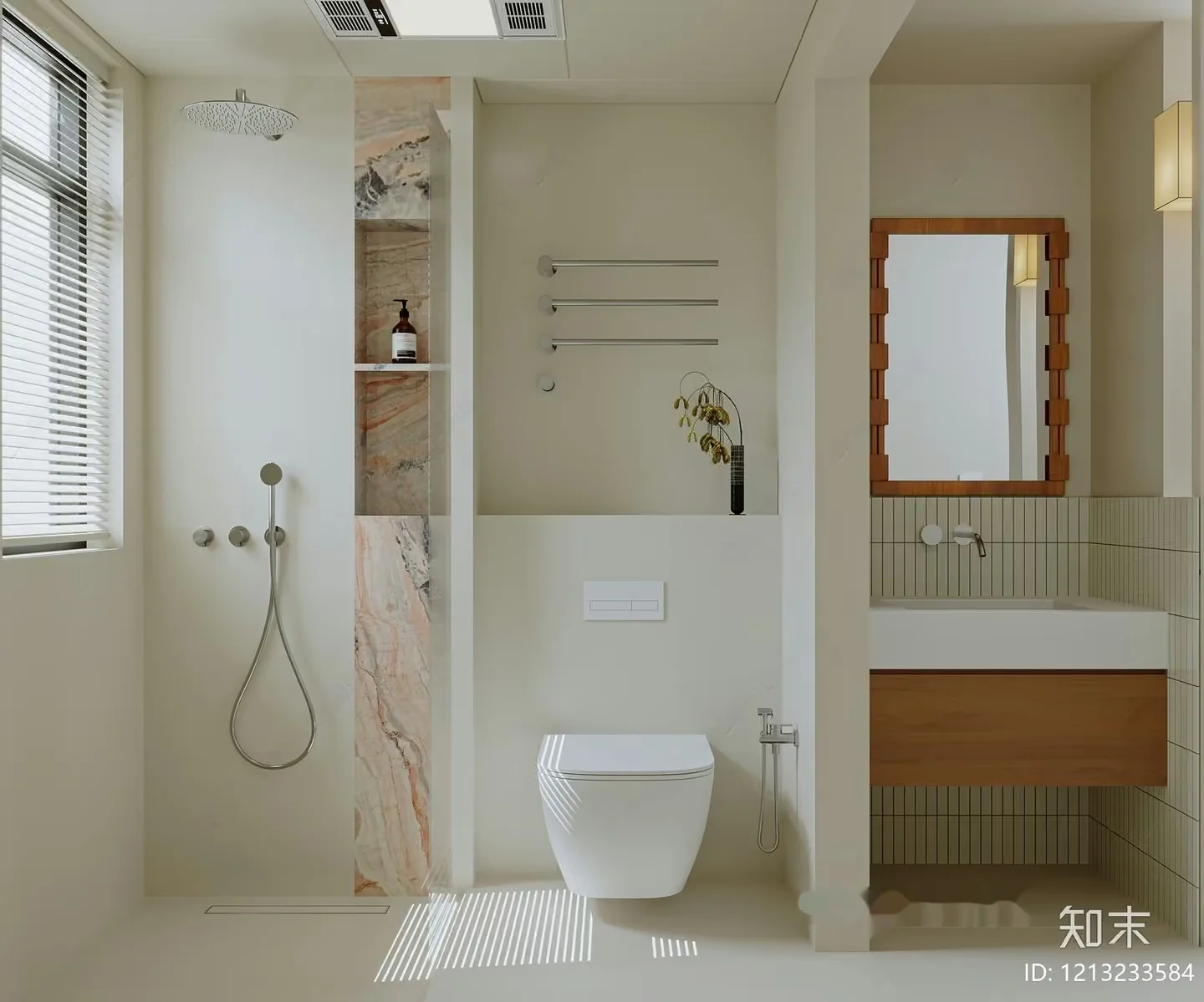 Modern Bathroom 3D Model – 3596 – VRAY Render