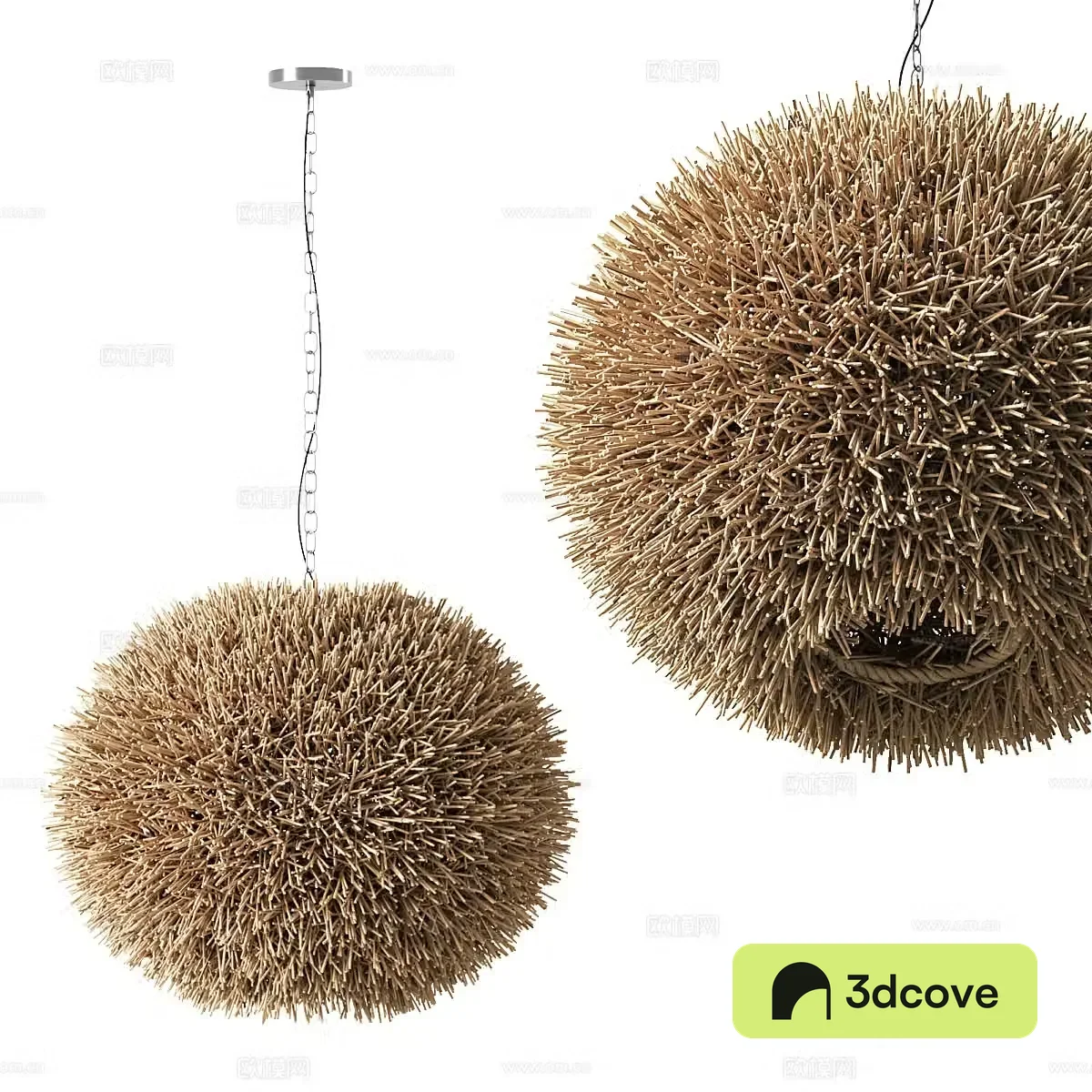 New Chinese style braided lamp Bird’s nest chandelier
