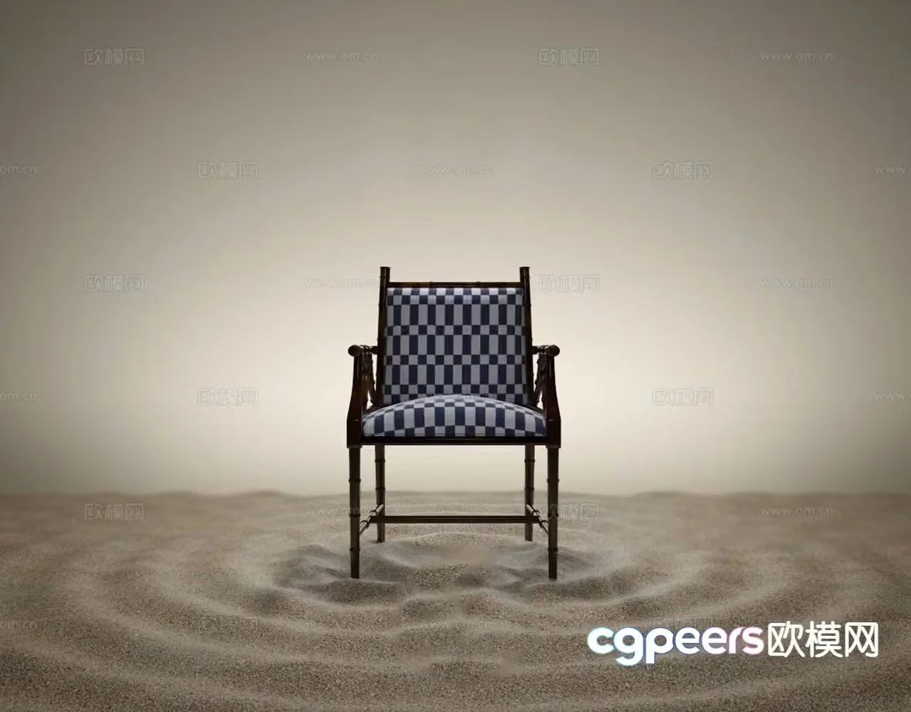 New Chinese style leisure chair chair armchair tea chair 3d model