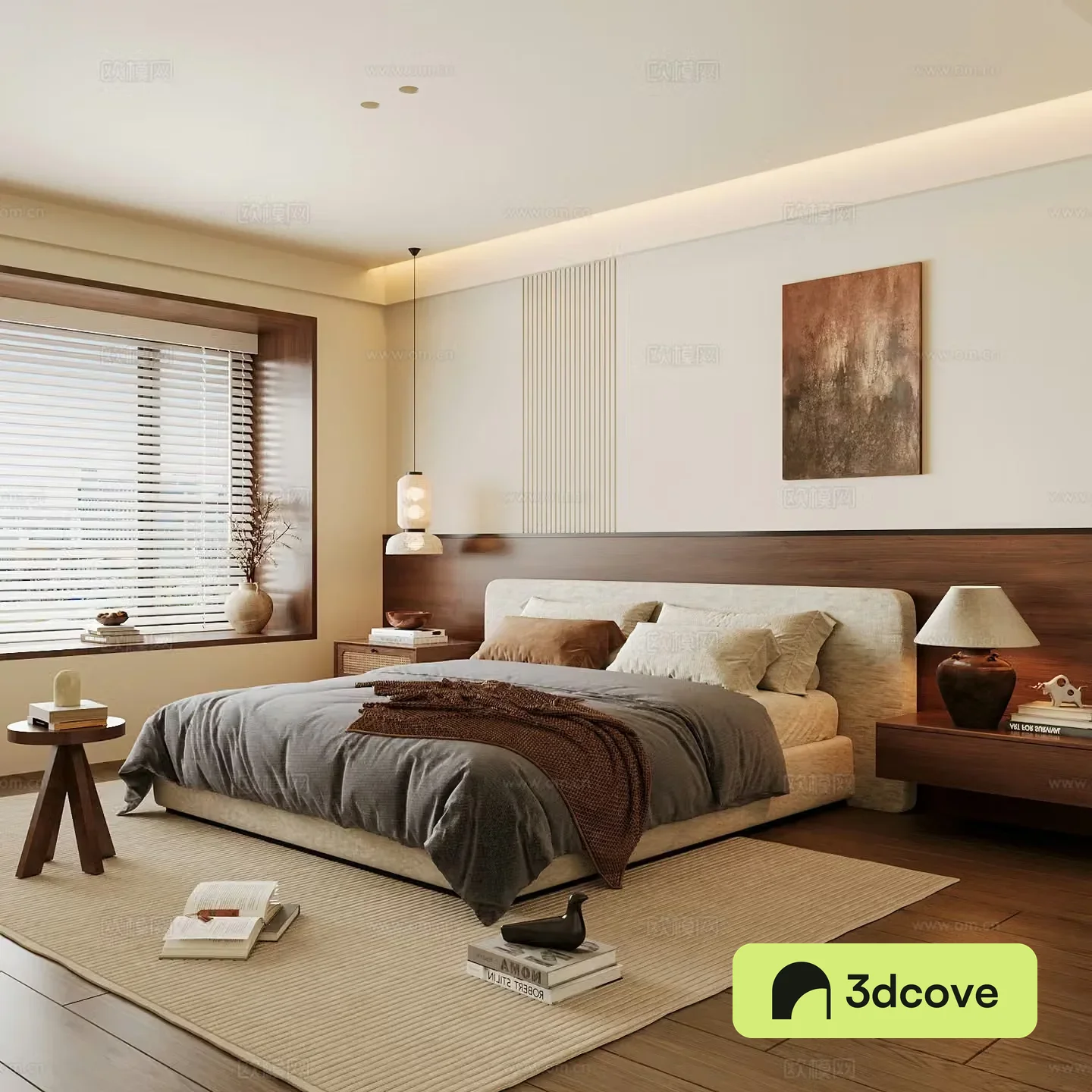 Wasabi Middle Ages Home Bedroom Wasabi Wind Bedroom Secondary Bedroom Master Bedroom Bathroom Window Bedroom 3D Model