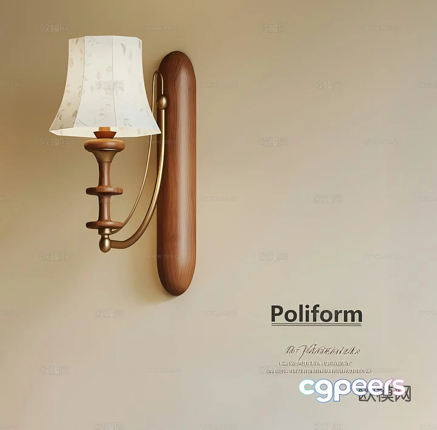 French medieval wall lamp French medieval wall lamp metal wall lamp 3d model