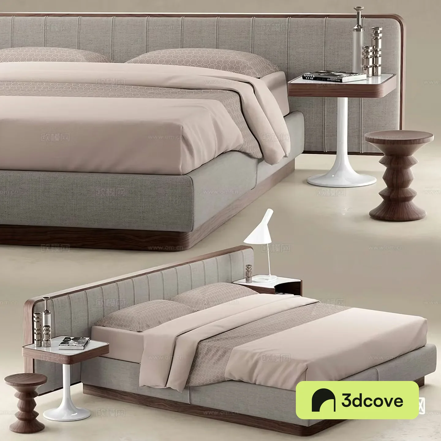 Modern double bed