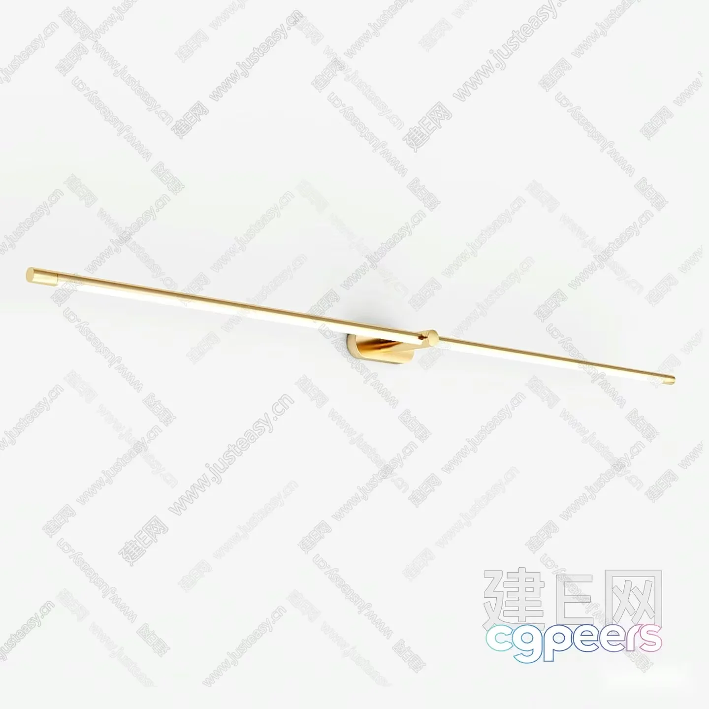 Gold Light Fixture 3D Model – 13307 – VRAY Render