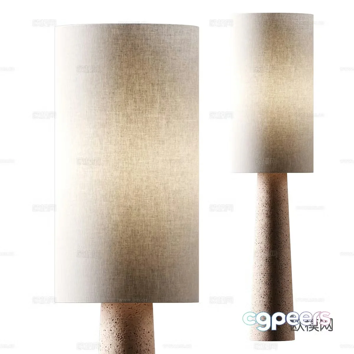 Modern Italian Wasabi Aria Floor Lamp 3D Model