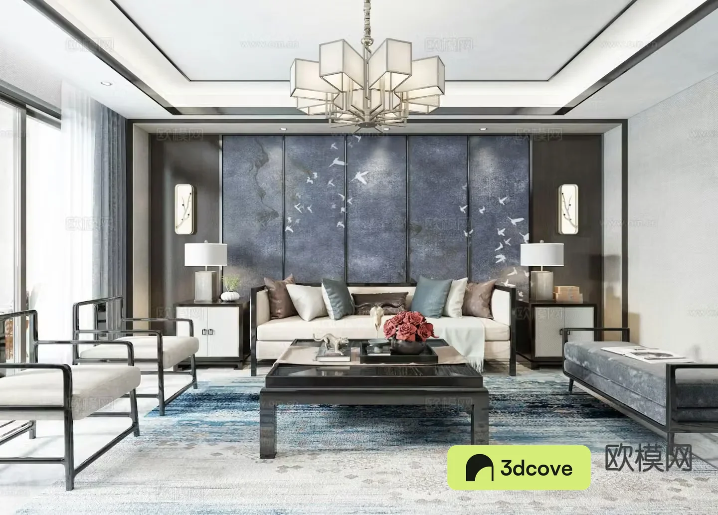 New Chinese style living room