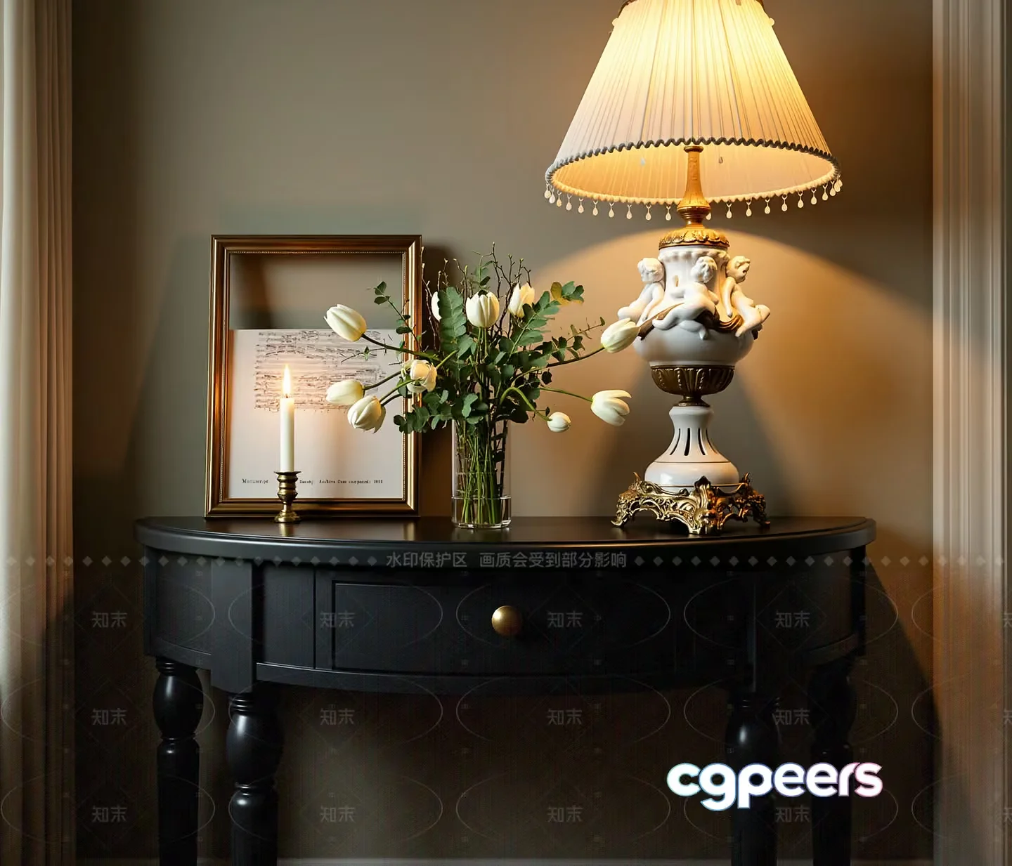Cozy Home Decor 3D Model – 7914 – VRAY Render