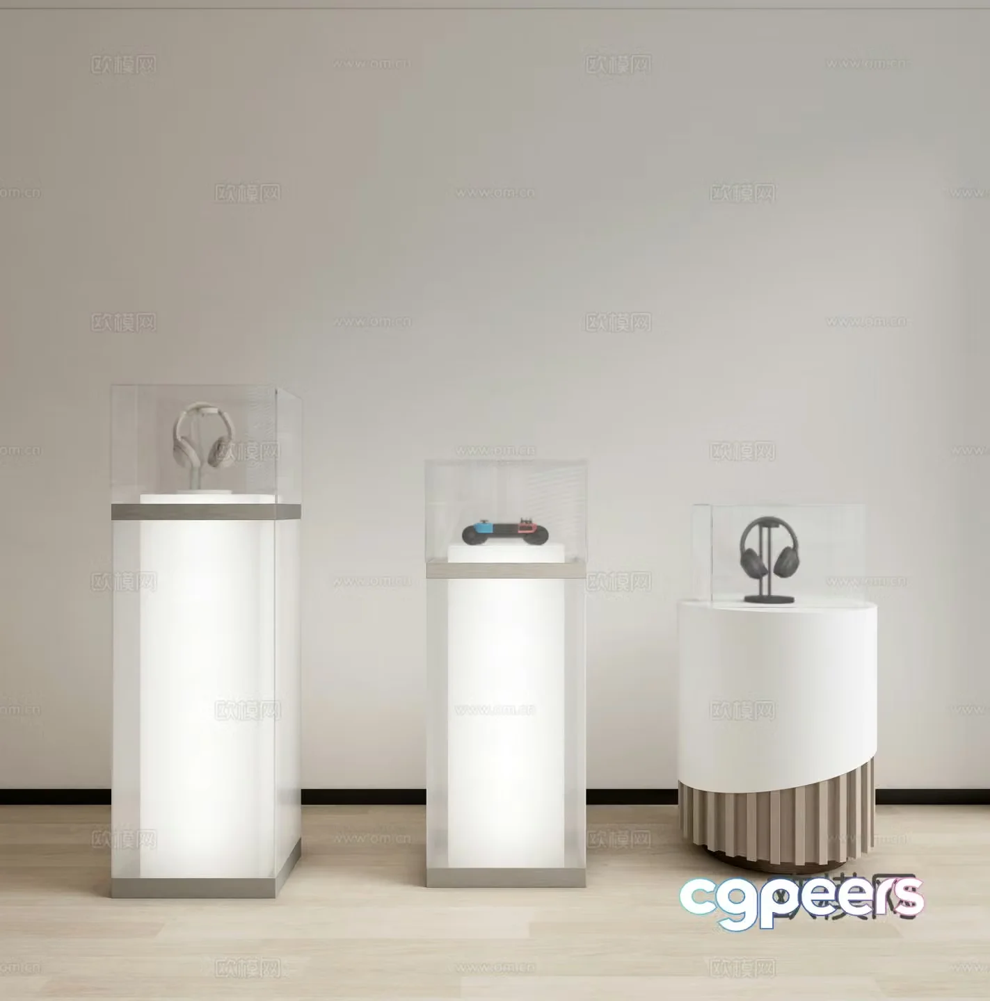Modern acrylic booth Showcase Showcase rack Electronic product booth 3D model