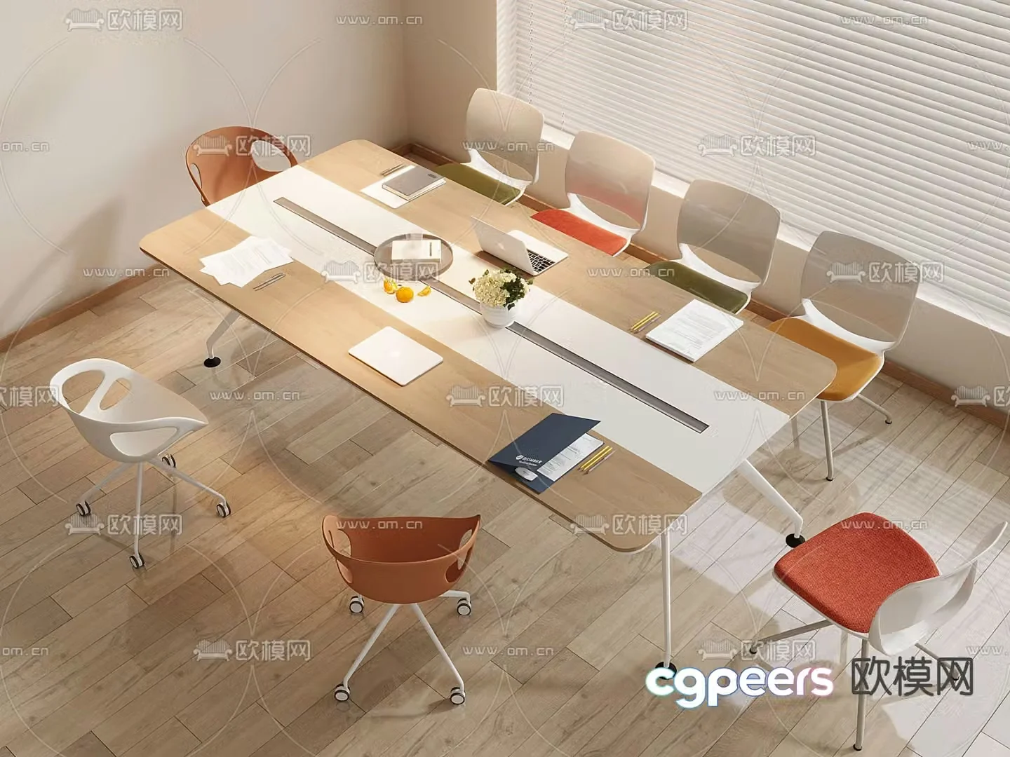Modern conference table conference table 3d model