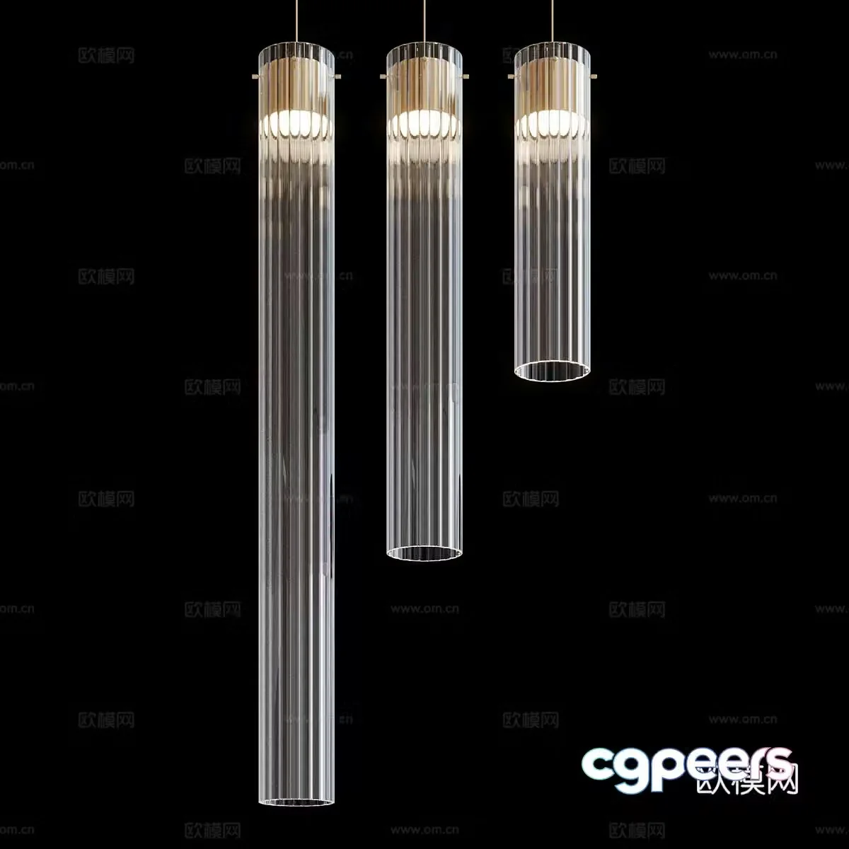 New Chinese metal hanging wire lamp 3D model