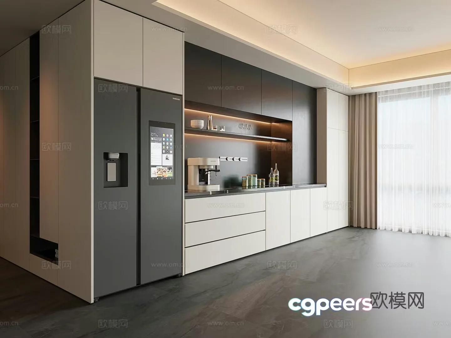 Modern sideboard 3D model