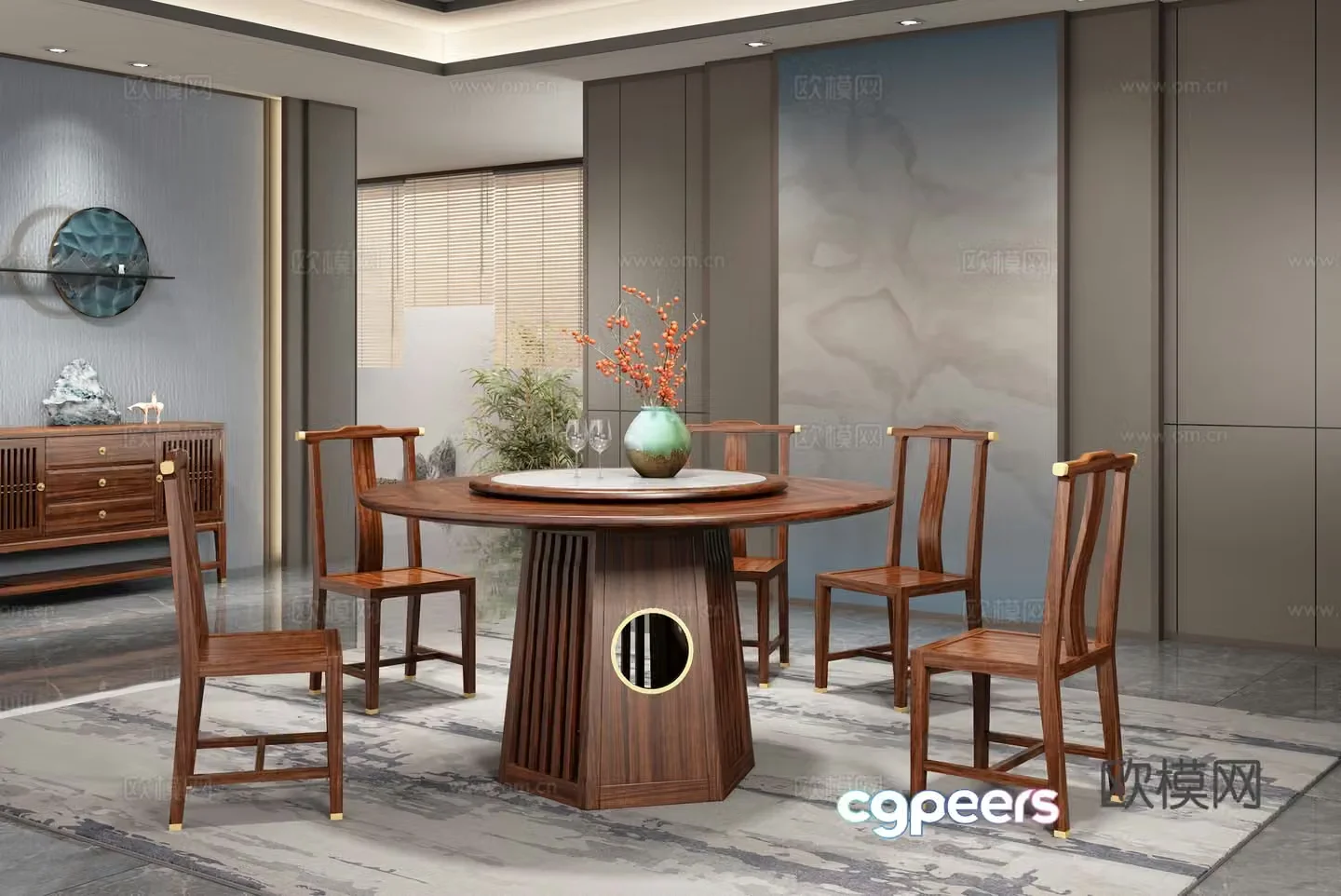 New Chinese restaurant 3D model