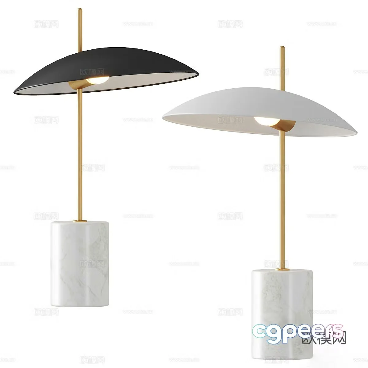 Minimalist floor lamp 3d model